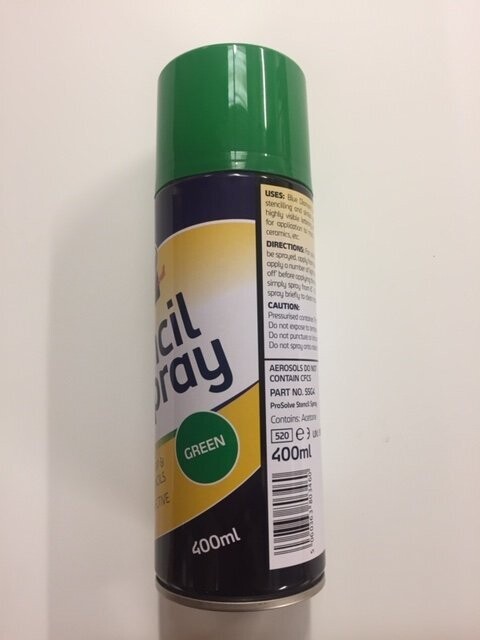 GREEN SPRAY PAINT
