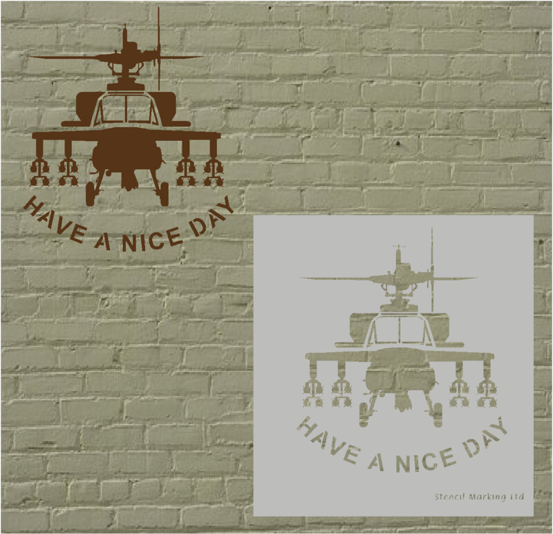 Banksy Have a nice day  Stencil