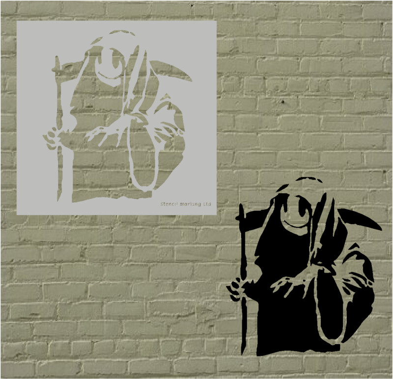Banksy Reaper  Stencil
