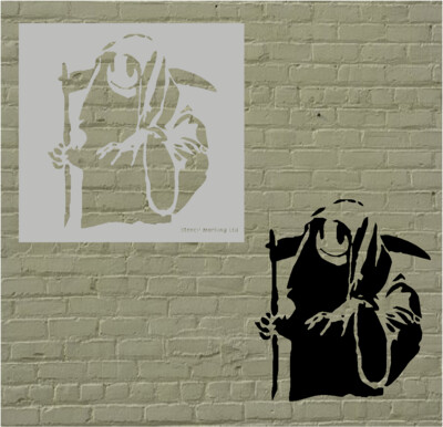 Banksy Reaper Stencil