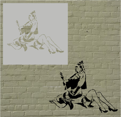 Banksy Royal Accent Stencil