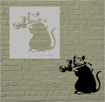Banksy Paparatzzi Stencil