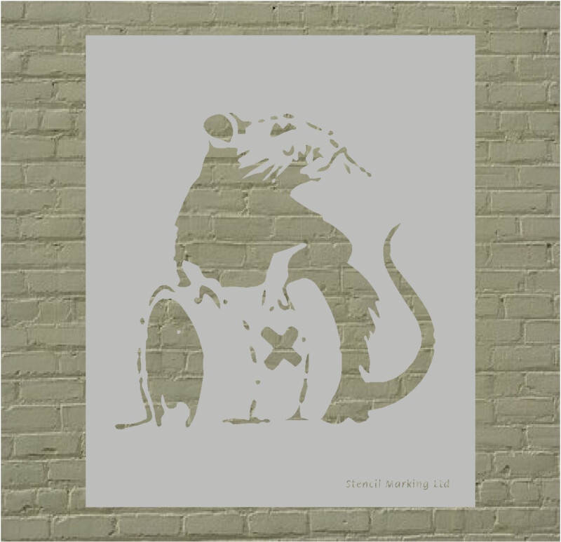 Banksy Toxic Rat Stencil