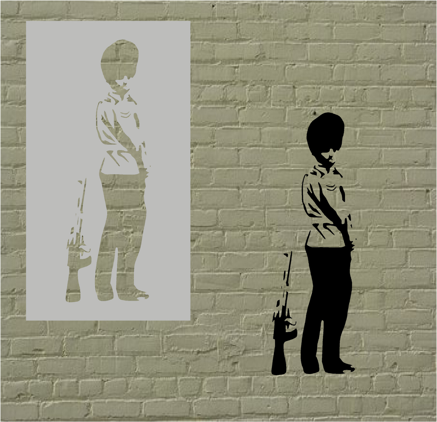 Banksy Pissing Gaurd Stencils | Reusable Wall Decor Stencil | Spray Paint  Stencil | Custom Stencil | Graffiti Stencils | Personalized Gifts
