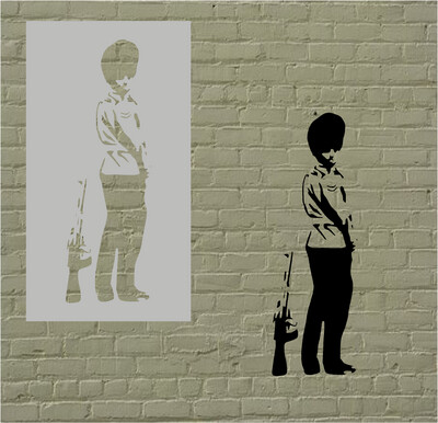 Banksy Pissing Guard