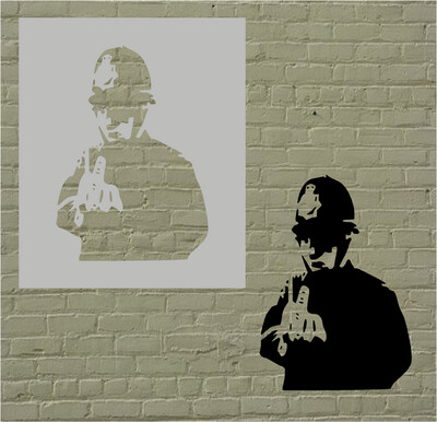 Banksy Rude Cop