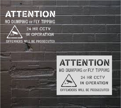 ATTENTION NO FLY TIPPING