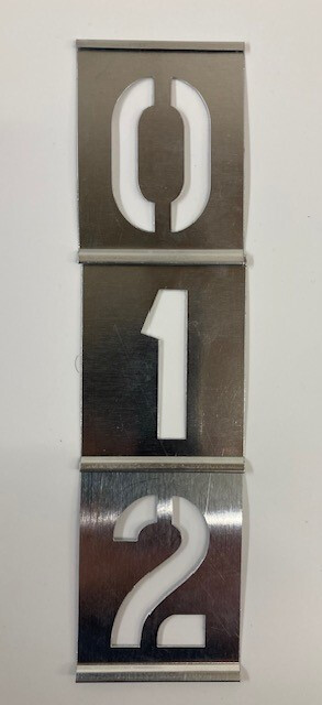 0-9  VERTICAL INTERLOCKING NUMBER SET
