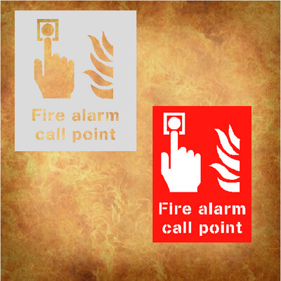 Fire Alarm Point Stencil