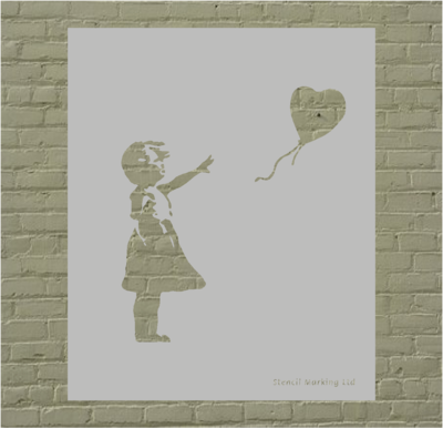 Banksy Girl With Balloon Stencil
