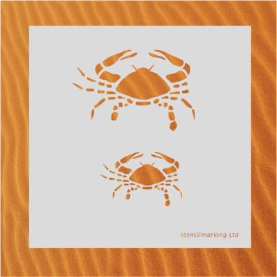 Beach Crabs Stencil