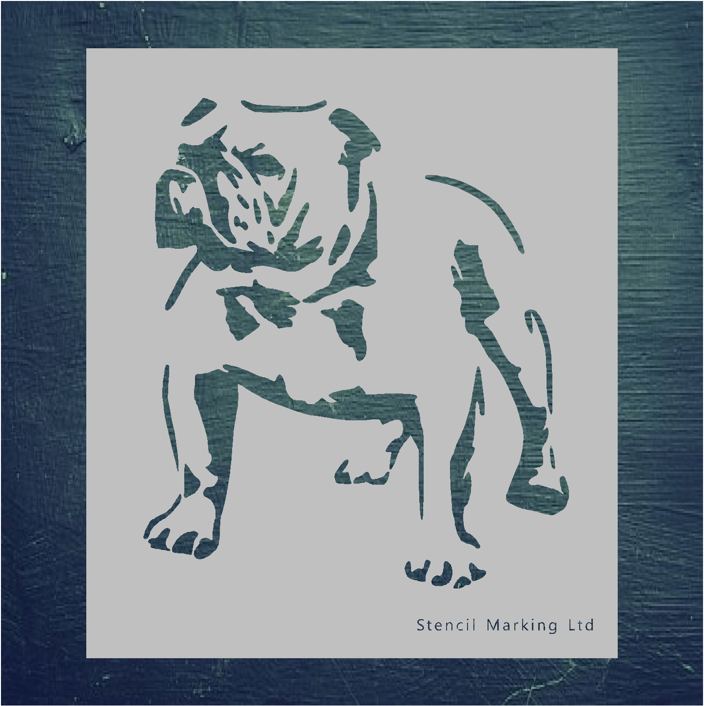 Bull Dog Stencil