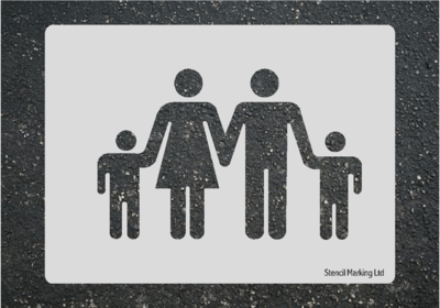 FAMILY PARKING Stencil
