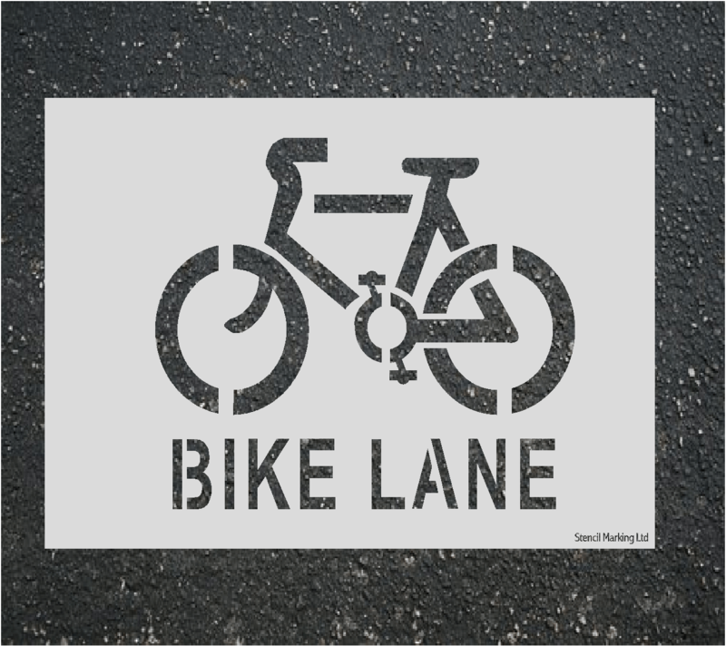 BIKE LANE  Stencil