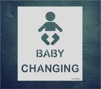 BABY CHANGING Stencil
