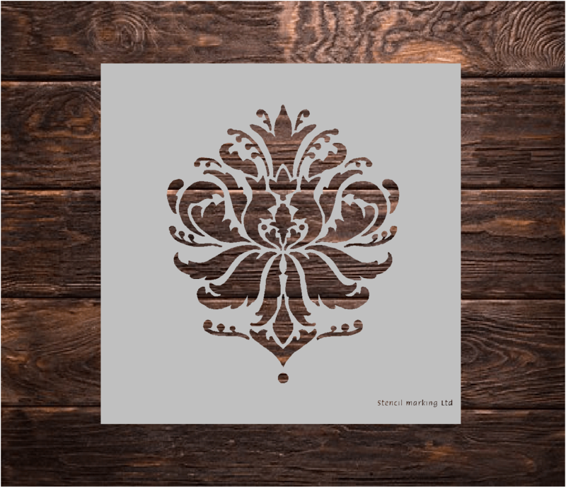 Brocade Design    Stencil