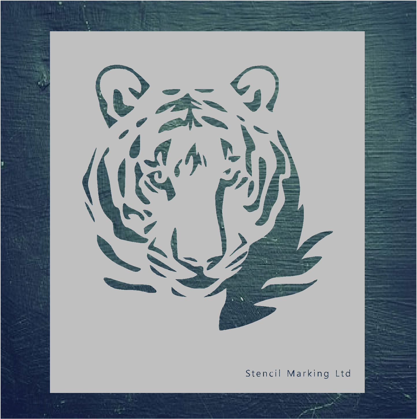 Majestic Tiger Face 350 Stencil micron Mylar not thin stuff #BigC001 