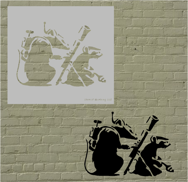 Mount Up  Banksy  Stencil