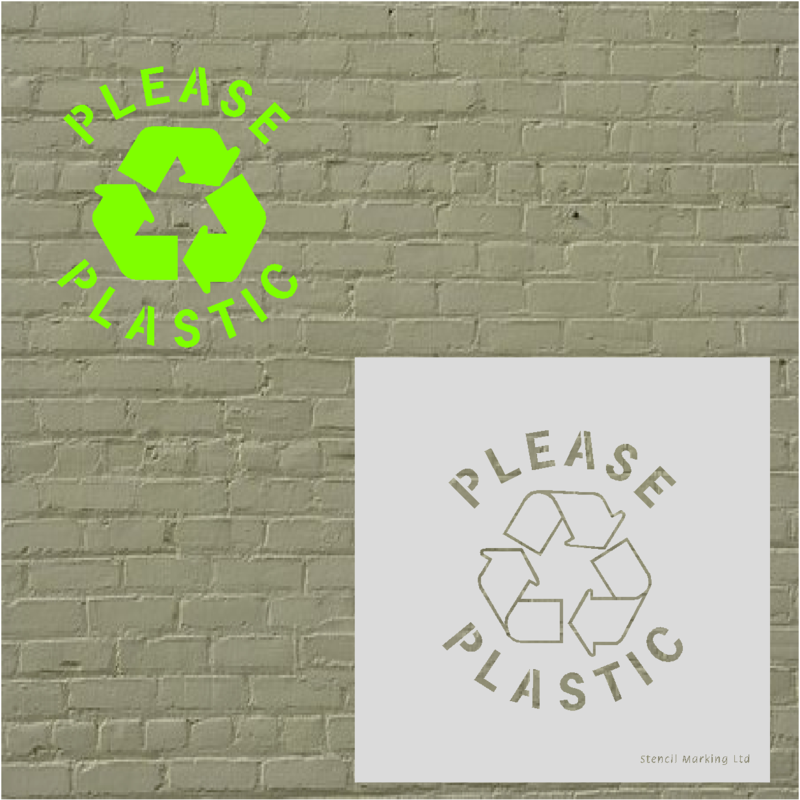 RECYCLE PLASTIC  STENCIL