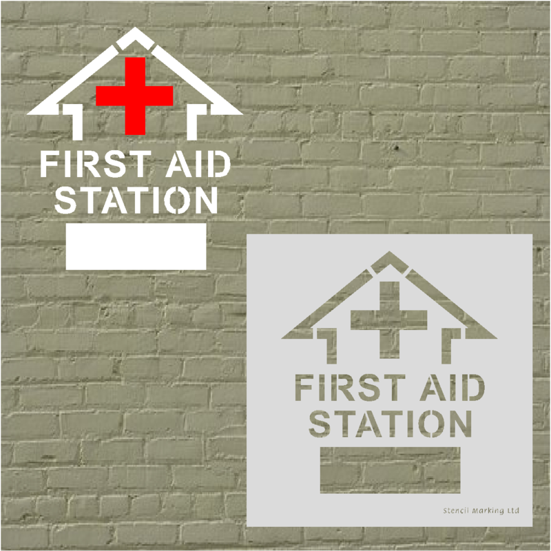 FIRST AID  STENCIL