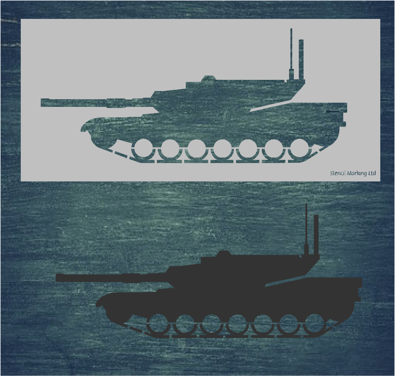 TANK  Stencil