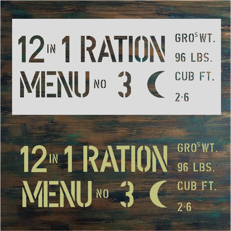 Ration Box Stencil