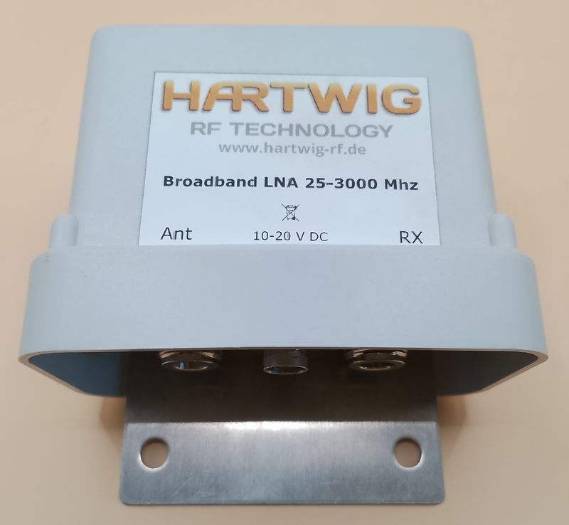 LNA Broadband im Mastgehäuse  100 MHz - 2,5 Ghz