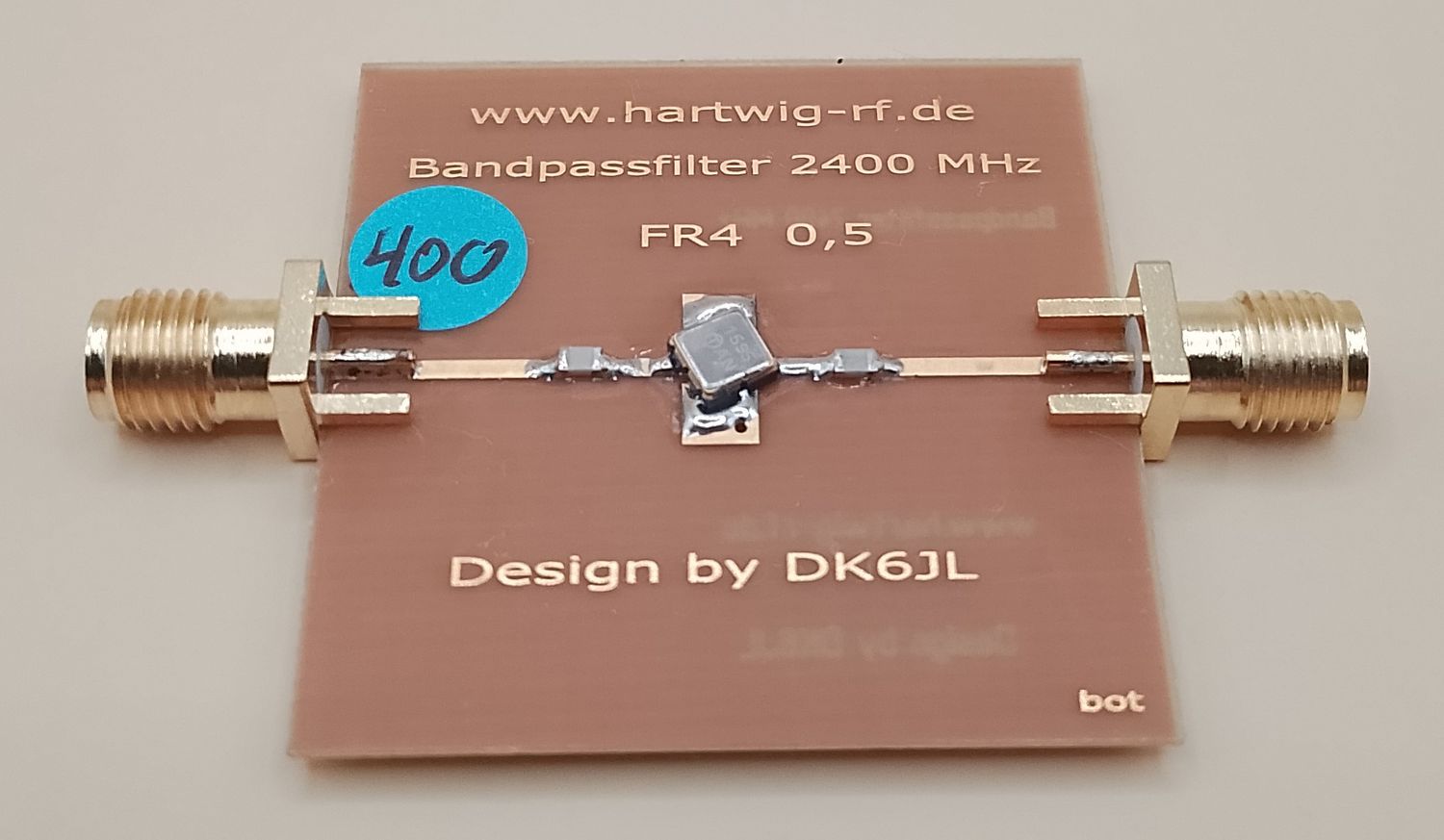 Filter, Bandpass 433 MHz LoRa, Symbol-bild für SAW - Filter