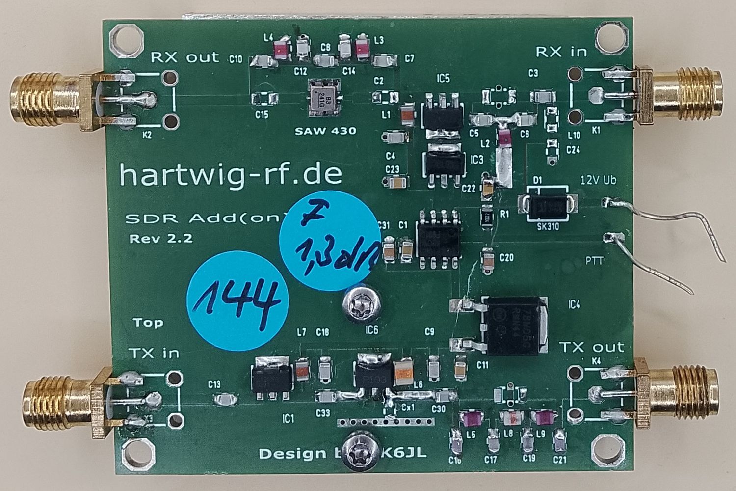 Analog Devices ADALM- Pluto,SDR Add(ON),144 MHz