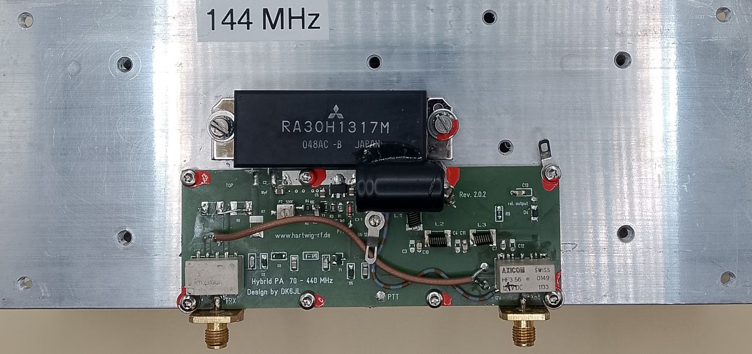 Hybrid Power Amplifier 144 MHz, SDR Add(ON),Relais