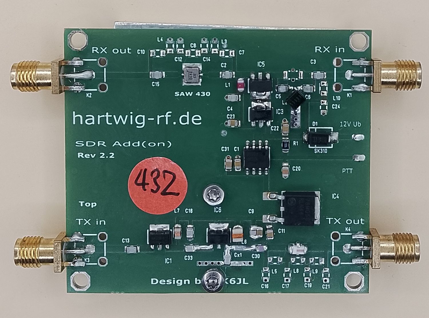 Analog Devices ADALM- Pluto,SDR Add(ON),432 MHz