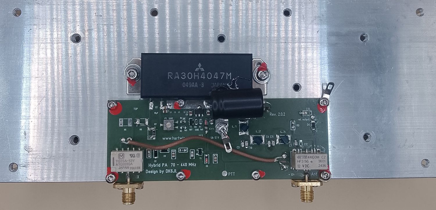 Hybrid Power Amplifier 432 MHz, SDR Add(ON),Relais