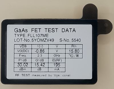 Eudyna GaAs FET FLL107ME 2,3 GHz