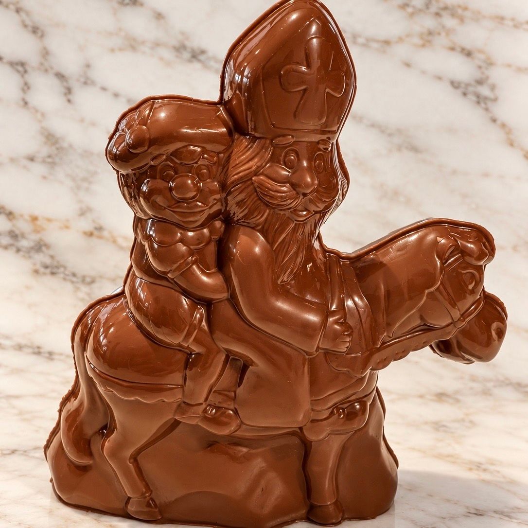 Sint en Piet op paard 19 cm