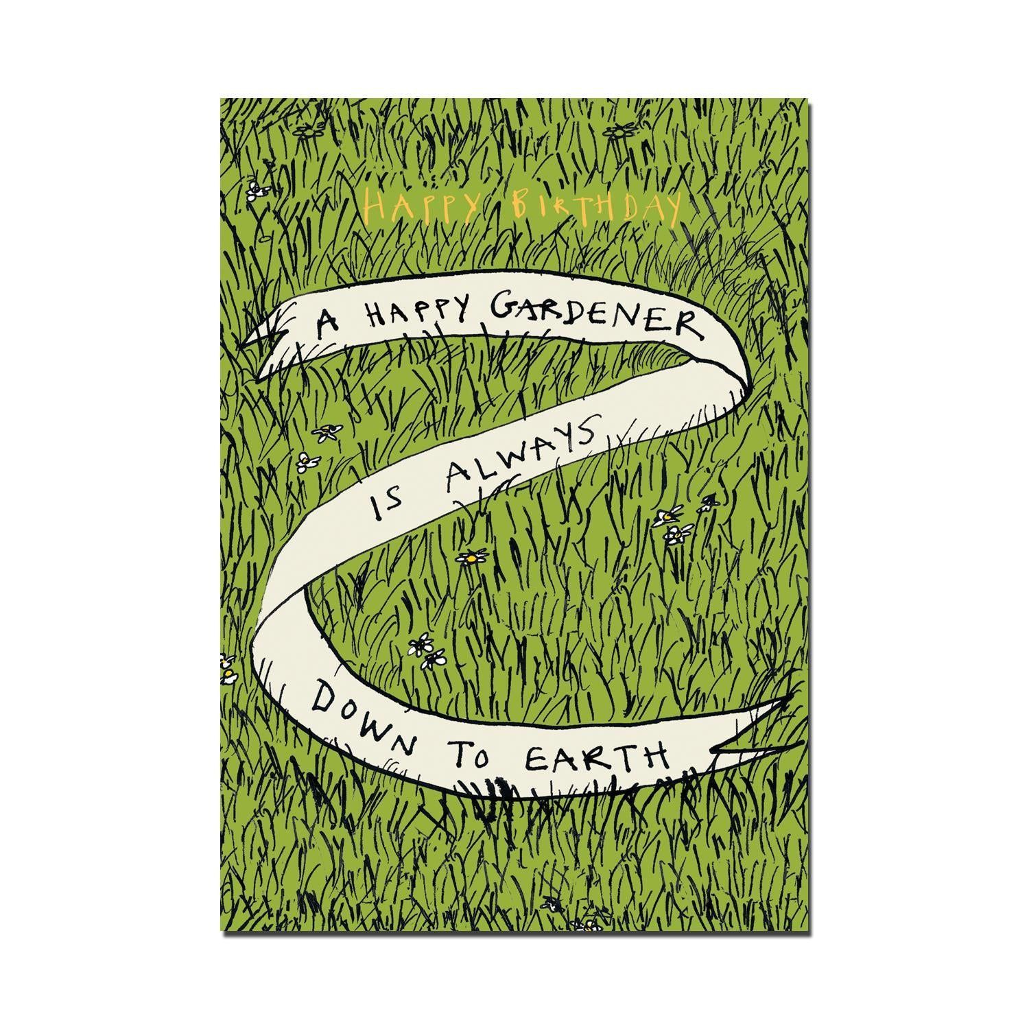"A Happy Gardener" Birthday Card