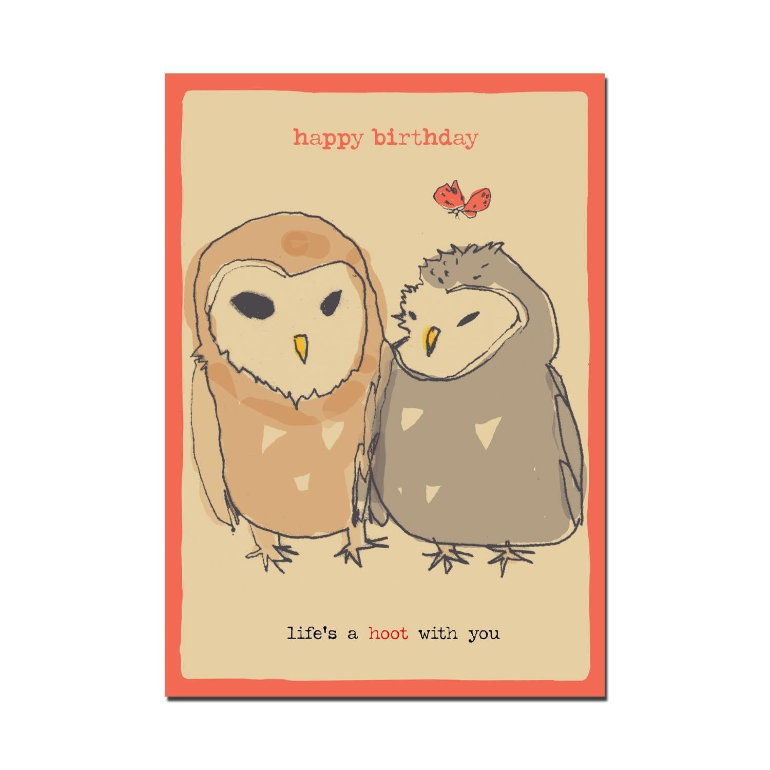 "Life's A Hoot" Birthday Card