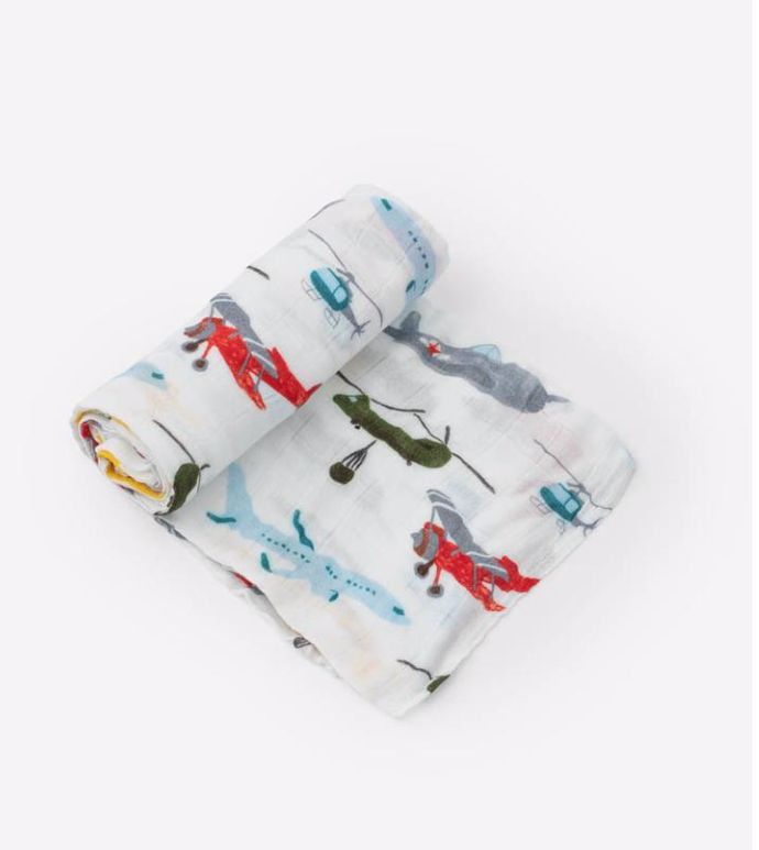 Air Show Deluxe Muslin Swaddle Blanket