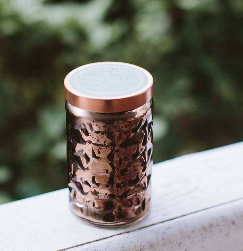 Afternoon Retreat Small Mercury Glass Jar Candle