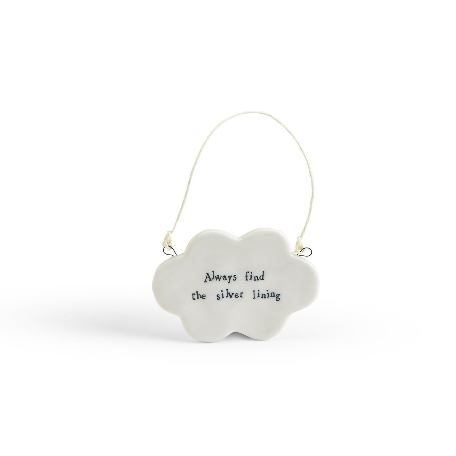 Always Find the Silver Lining Cloud Charm