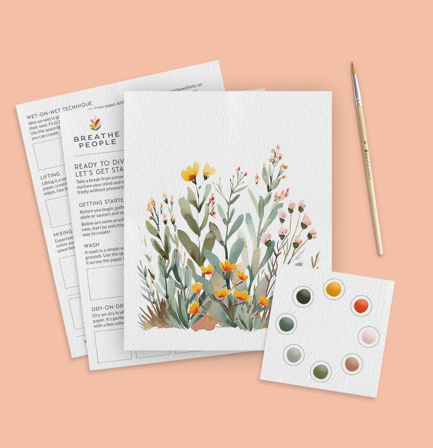 All-In-One Watercolor Paint Set - Desert Bloom