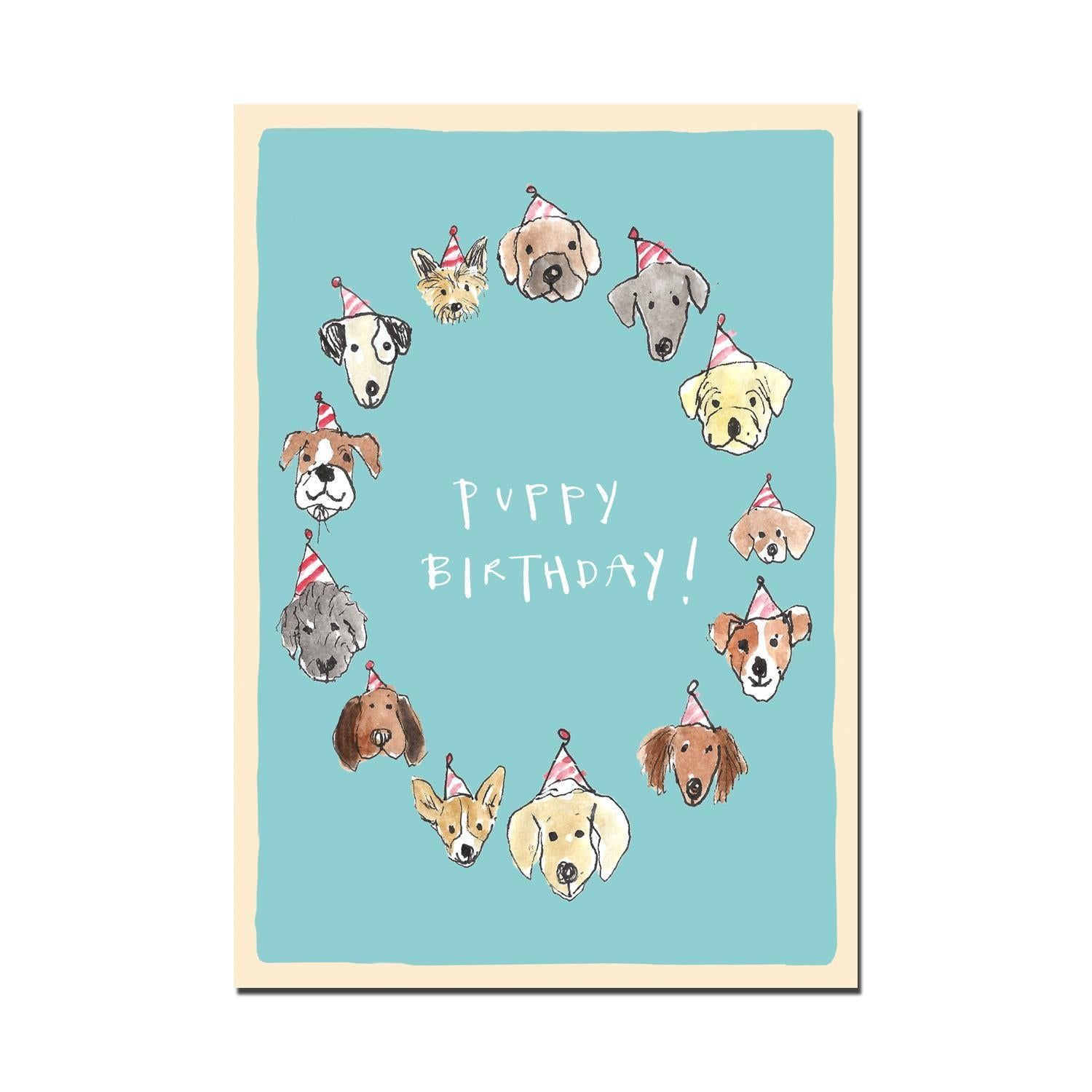 "Puppy Birthday" Birthday Card