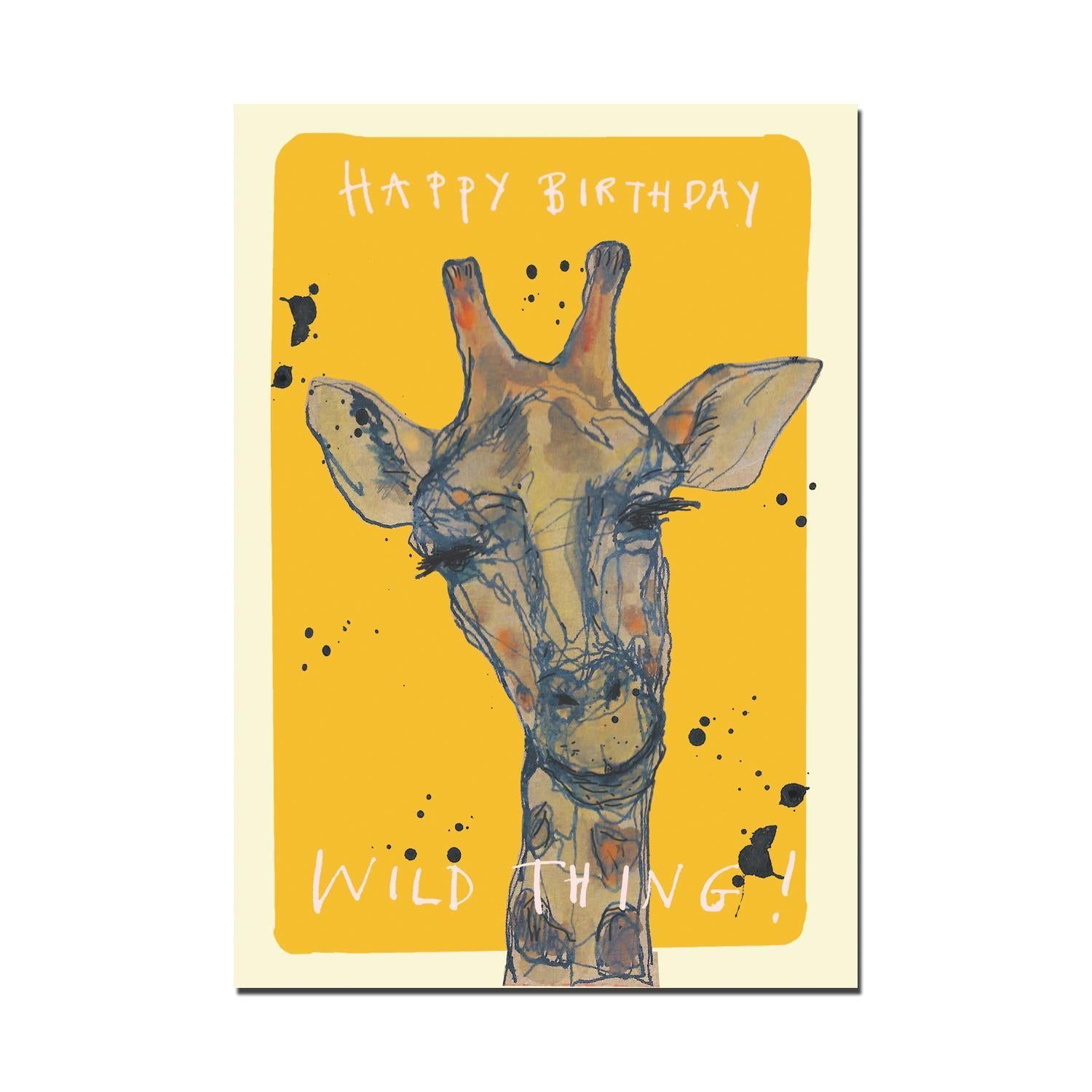 "Wild Thing Giraffe" Birthday Card