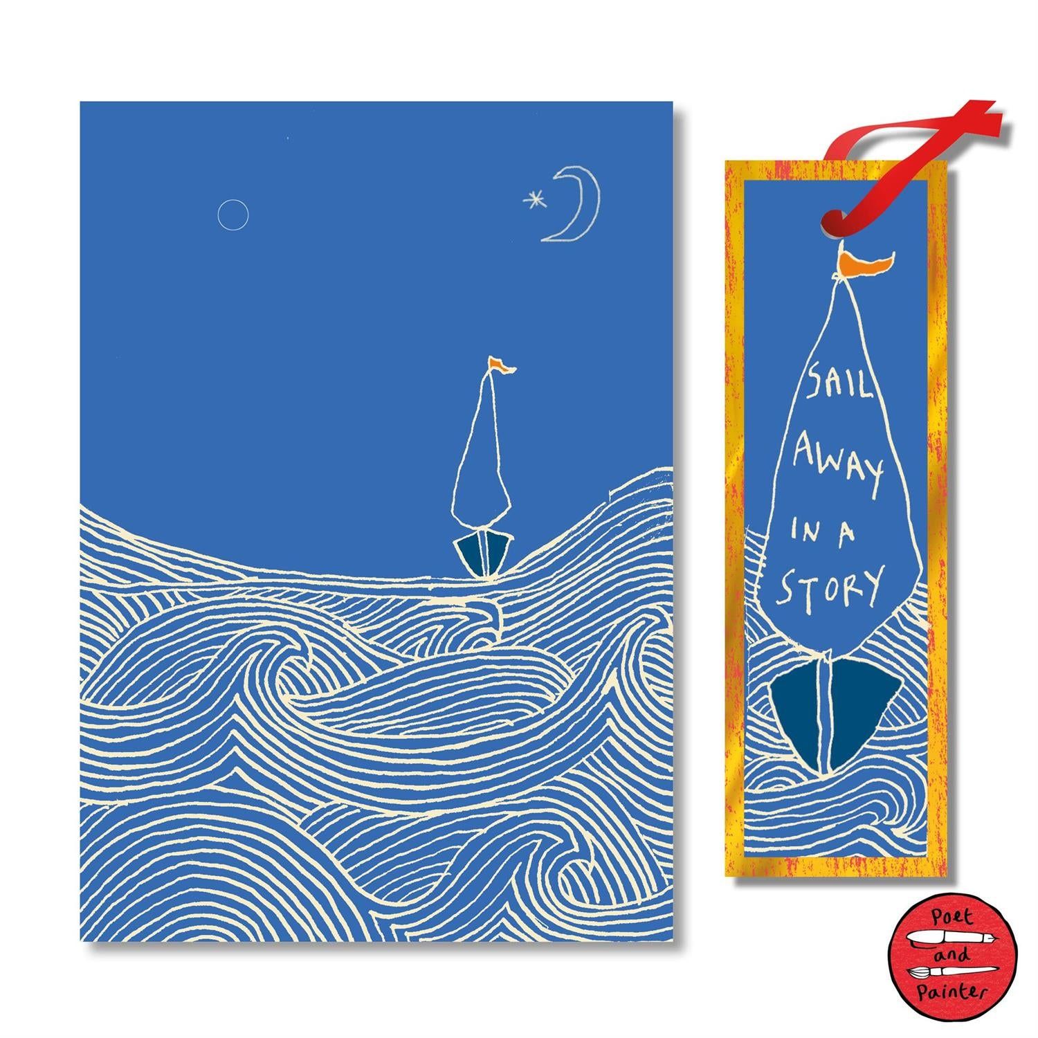 "Sail Away" Greeting Card/Bookmark