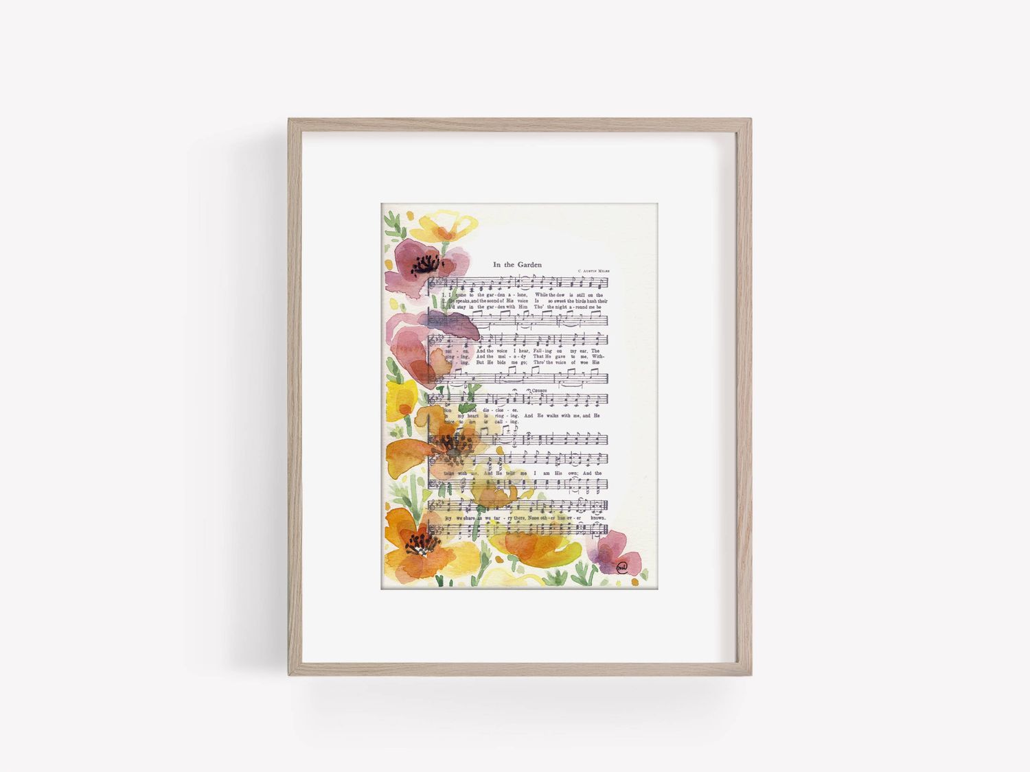 "In the Garden Hymn Print, 5x7"