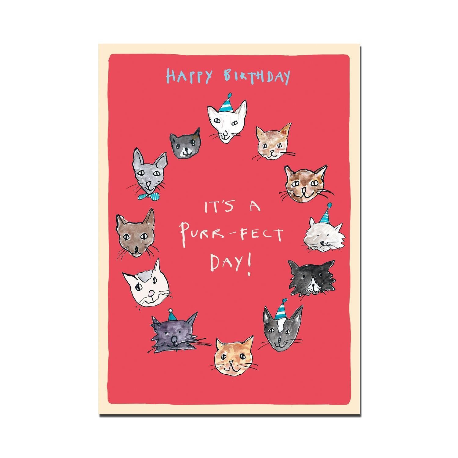 "Such a Purr-Fect Day" Birthday Card