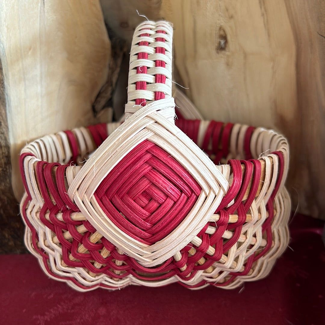 6" Rib In Natural &amp; Red