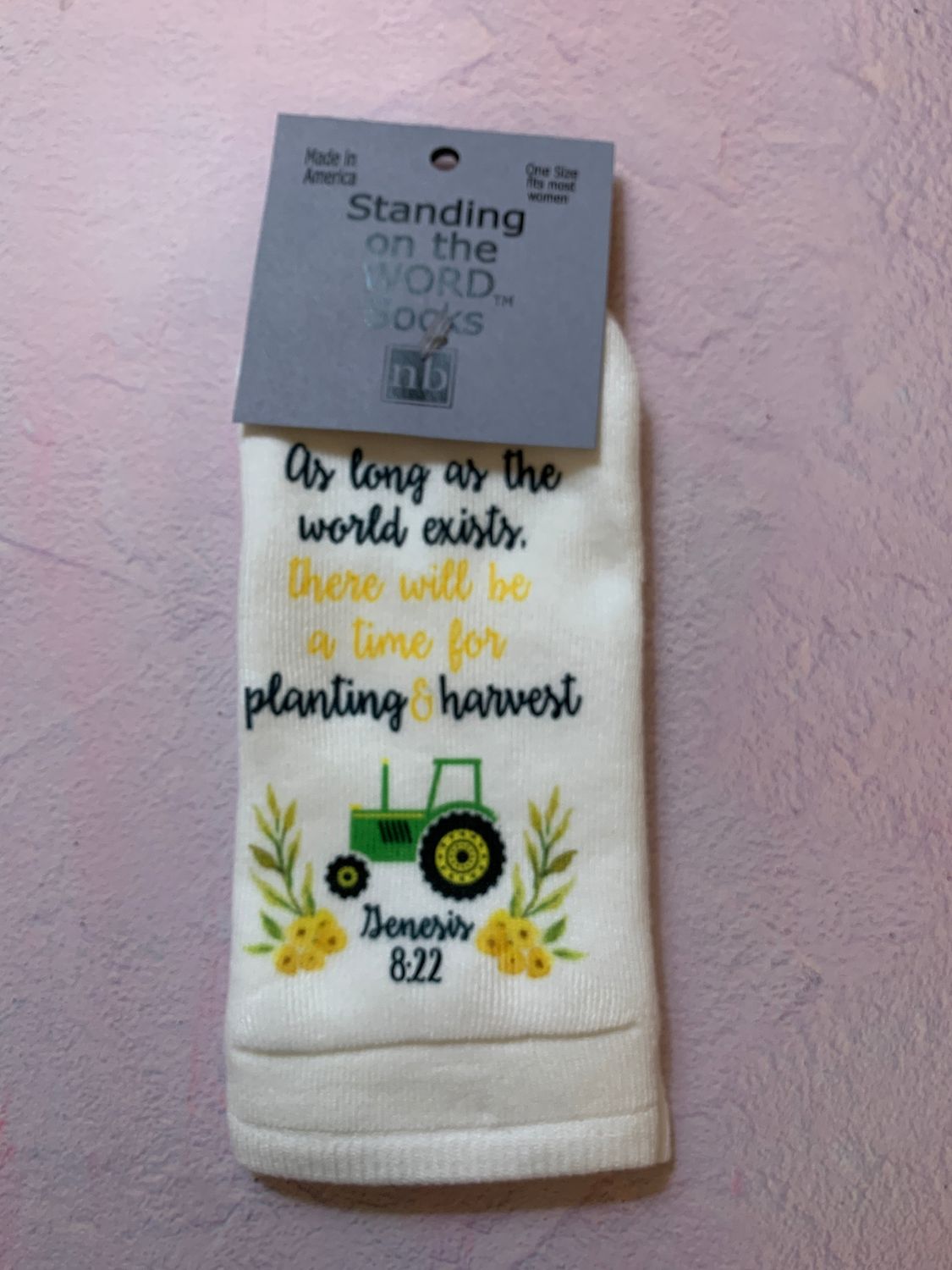 A time for planting &amp; harvest- Standing on the Word Socks