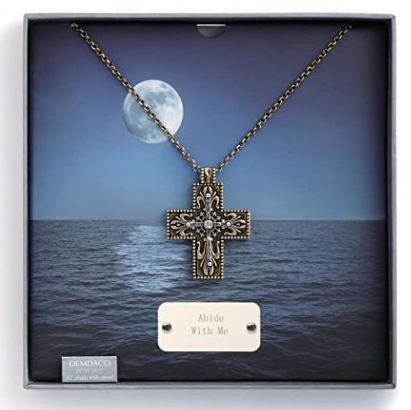 Abide with Me- Cross Pendant