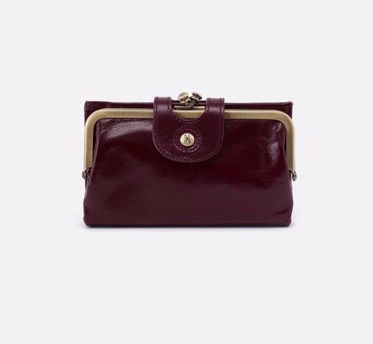 Alice Compact Wallet in Eggplant