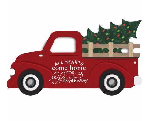 All Hearts Come Home for Christmas Truck Sign